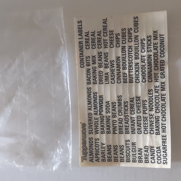 Tupperware Labels for Modular Mates Containers. New in package. - Picture 1 of 5